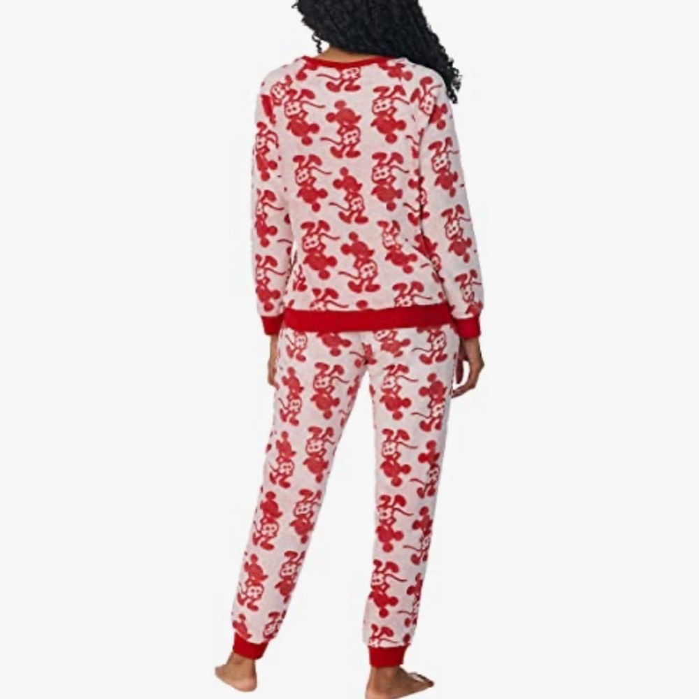 Disney Mickey Mouse Women’s 2 Piece Plush Lounge Set Size L - Picture 6 of 14